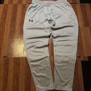Under Armour Grey Cold Tech Retro Sportswear Hem Sweatpants Large
